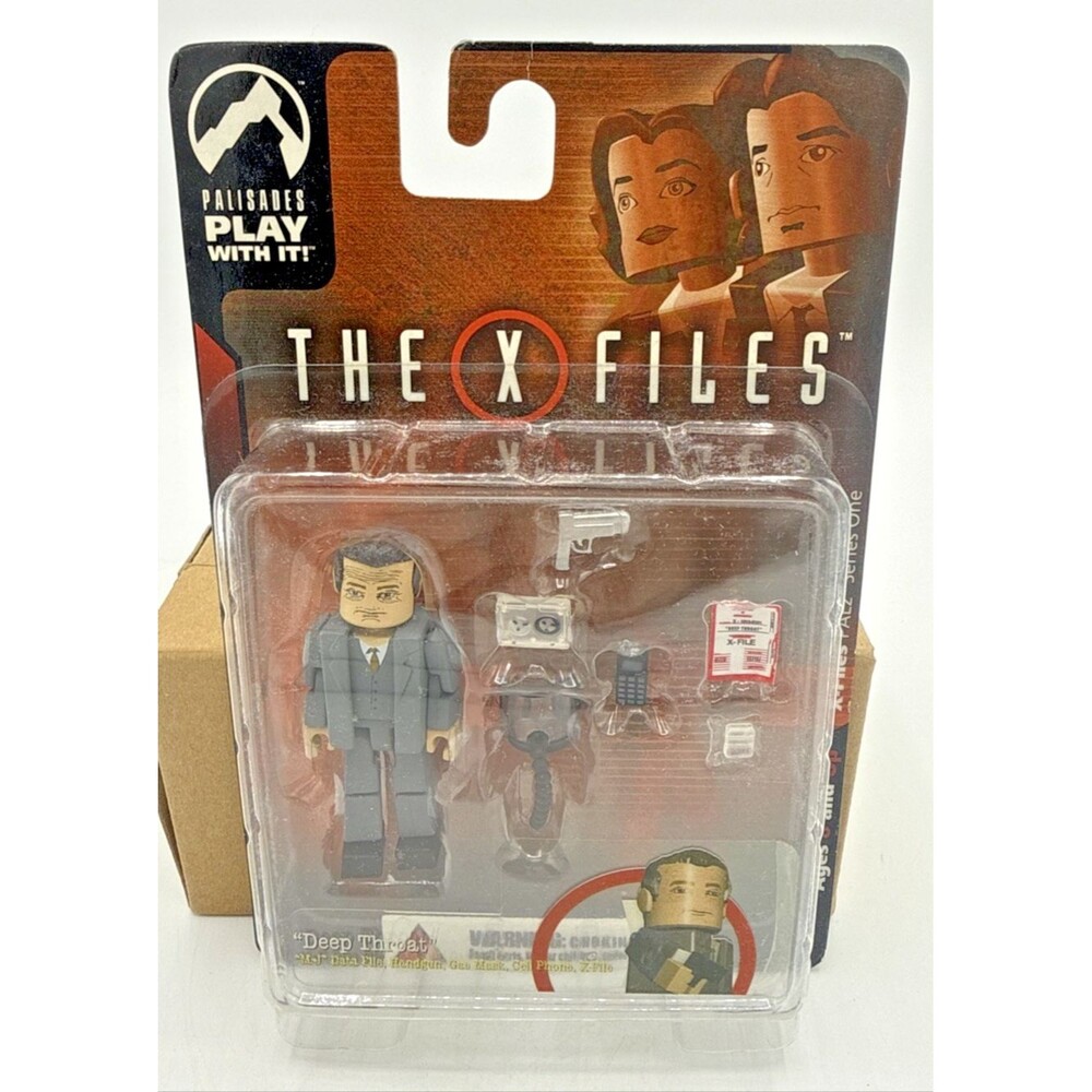 PALISADES PLAY WITH IT THE X FILES Deep Throat Figure   NEW Sealed 2005
